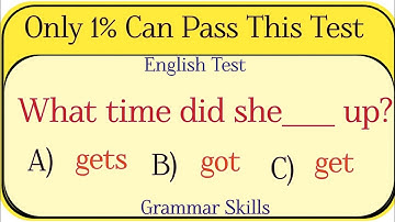 Mixed Grammar Test ✨ Only 1% Can Pass This Test 