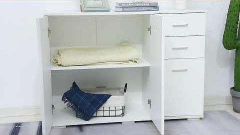 HOMCOM Storage Cabinet with 2-Drawers