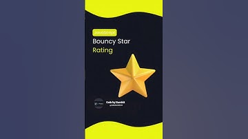 Bouncy Star Rating animation using HTML CSS ✨A Dynamic star rating animation💕#bounce #star #ytshorts