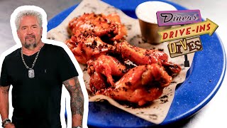 Guy Fieri Eats 'Weird' Pizza & Wings in Memphis, TN | Diners, DriveIns and Dives | Food Network