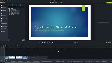 Sync PPT and audio with Camtasia 9.1