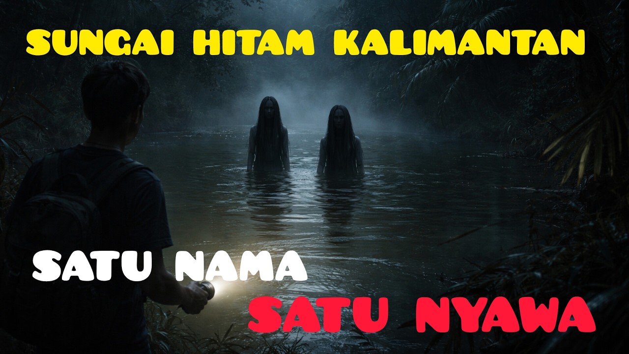 SATU NAMA SATU NYAWA‼️KISAH MISTERI SUNGAI HITAM DI KALIMANTAN #horrorstories #horror