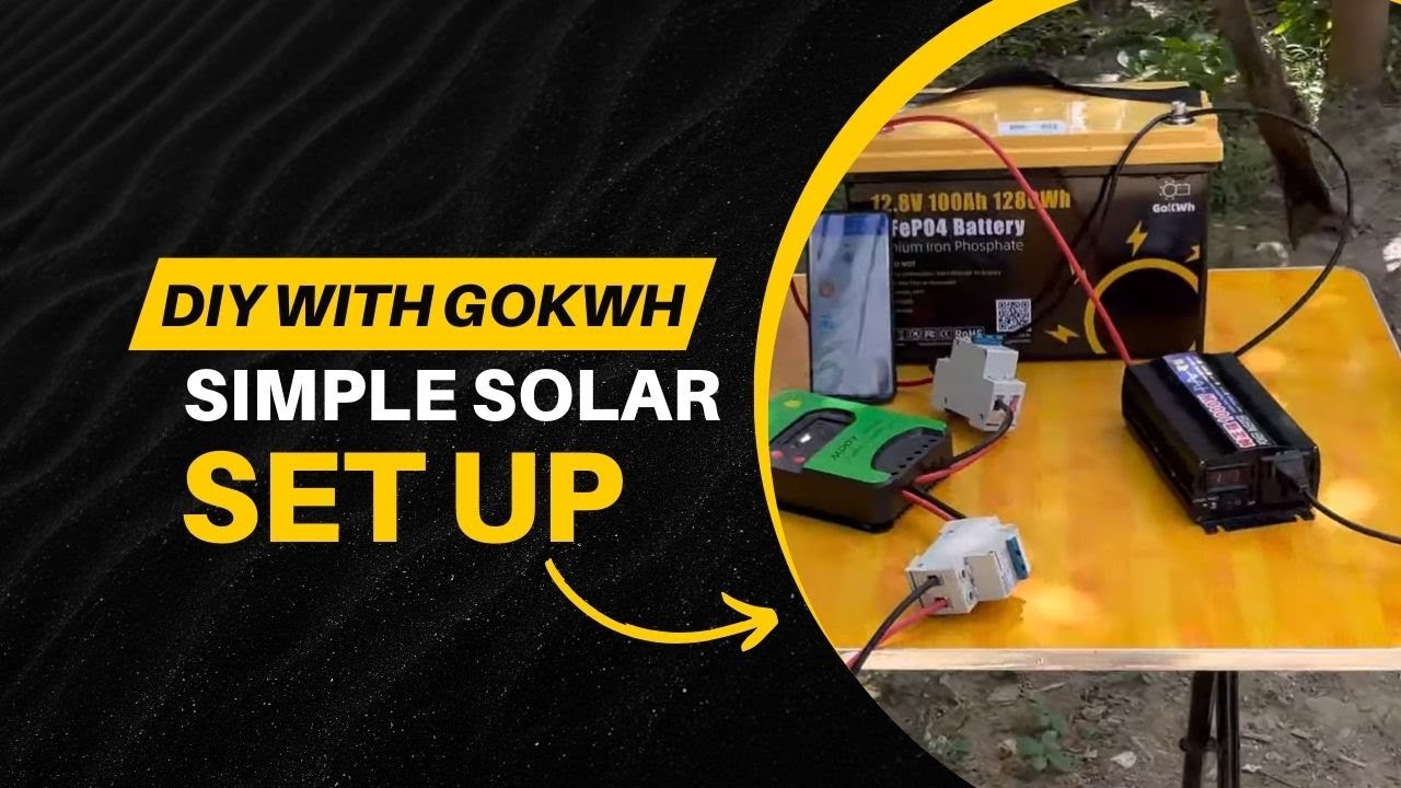 Simple Solar Set Up By Daniel | DIY with GoKWh - YouTube