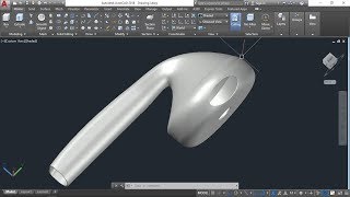 AutoCAD 3D, How  to draw earphone, autocad