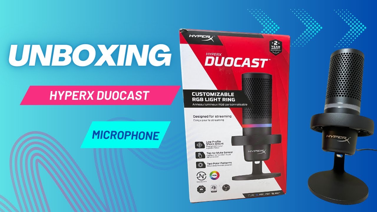 Unboxing of the HyperX DuoCast mic - YouTube