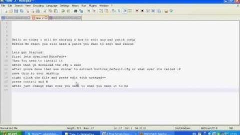 How To Edit A Mw2 CFG Patch...