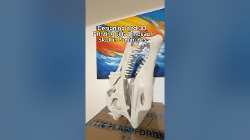 3D printing an epic dinosaur skull #3dprinting #dinosaur #3d