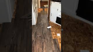 New RV vinyl wood plank floor by DIY Mechanic 2,184 views 6 years ago 2 minutes, 30 seconds