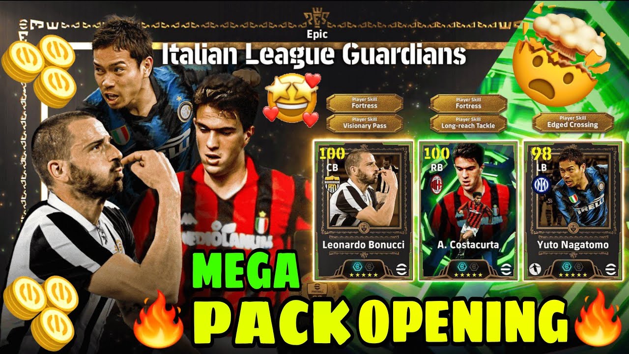 CAN WE GET EPIC BONUCCI & COSTACURTA🤯 Italian League Guardians Pack Opening In eFootball 2026 Mobile