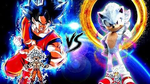 Goku LB V2 OP (all form) VS Sonic TP V4 OP (all form) in Jump Force Mugen