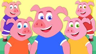 five little piggies nursery rhymes for children by kids tv