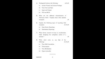 MJM - 023  June 2022 Question Paper