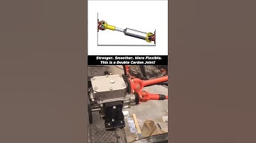 Why 4x4 Driveshafts Use Double Cardan Joints #engineering #automobile