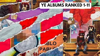 KANYE WEST albums RANKED 1-11