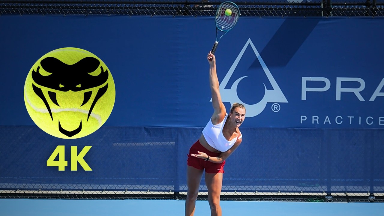 Aryna Sabalenka Serve in Slow Motion 4K | Explosive Power & Technique