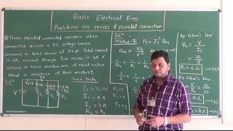 Series and parallel connection of resistances Problem 2  by Prof. Irfan I. Mujawar