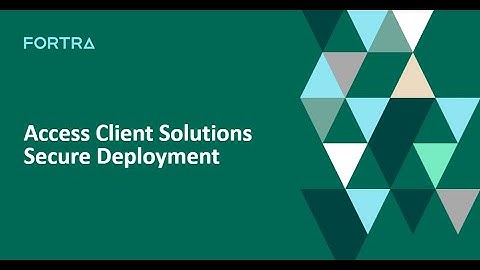 Securely Deploying IBM’s Access Client Solutions