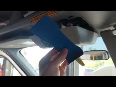 2015 Ford Transit 150 map / dome light removal