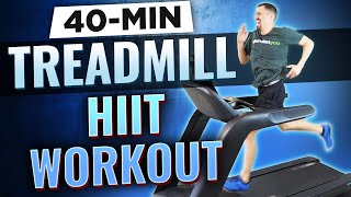 HIIT Workout  FAT BURNING 40 Min Treadmill Workout