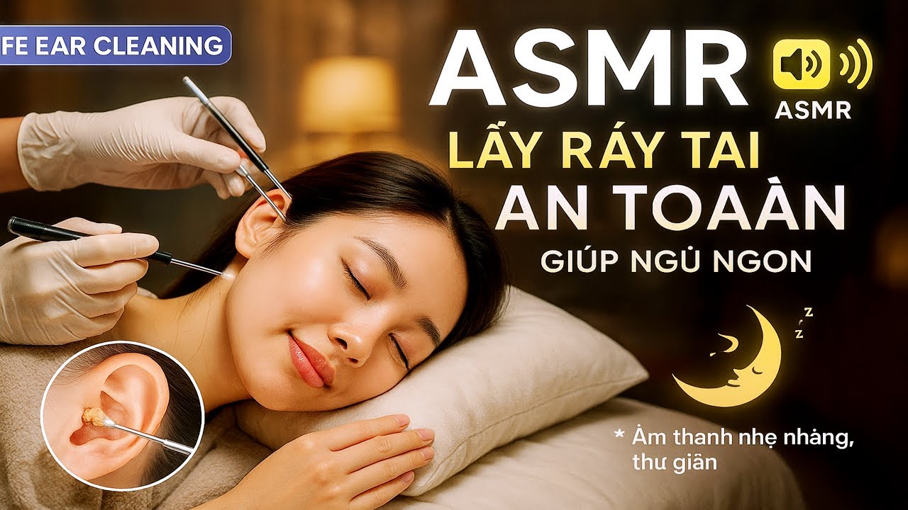 Lấy Ráy Tai An Toàn – Âm Thanh ASMR Giúp Ngủ Ngon 😴 | Safe Ear Cleaning ...