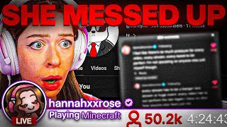 hannahxxrose messed up again... (more egirl drama)