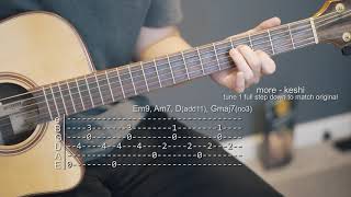 How to Play More - Keshi - Guitar Tabs