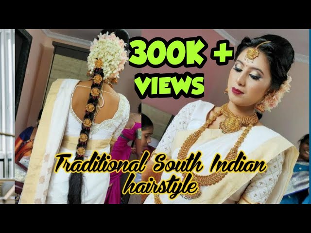 20 South Iindian bridal bun hairstyle to try for your wedding - Simple  Craft Idea