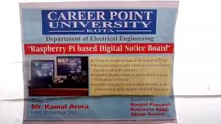 Raspberry Pi based digital notice board