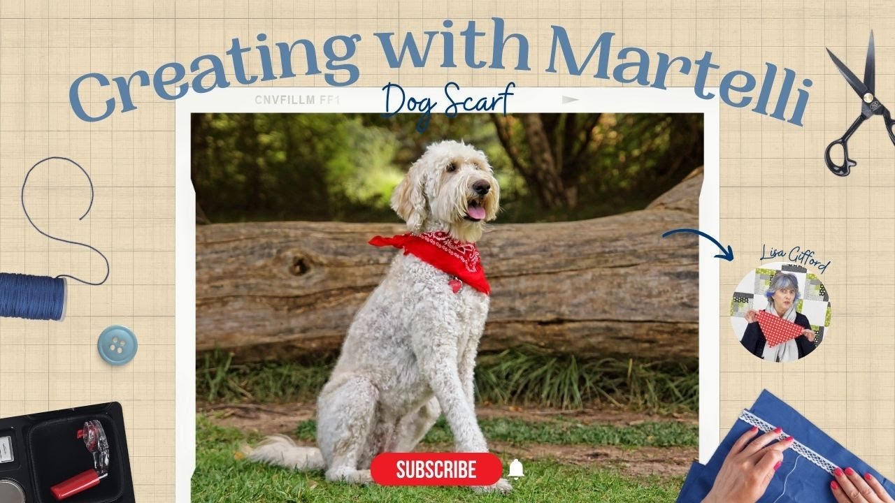 Creating With Martelli: Dog Scarf Tutorial