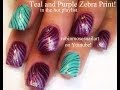 Easy Zebra Print Nail Art Design Tutorial