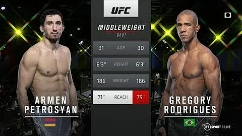 Полный бой: Армен Петросян vs Грегори Родригес - Основные моменты UFC Vegas 49