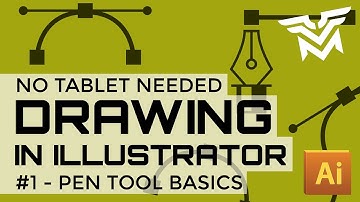 How to Draw in Illustrator with a Mouse - Part 1 - Pen Tool Basics