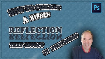 How To Create A Ripple Reflection Text Effect In Photoshop | Adobe Photoshop CC Tutorial