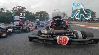Heat 2 Cadet 12, Australian karting championship Round 4 Ipswich 2023