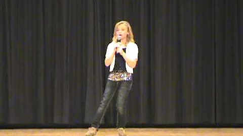 Lauren singing You Raise Me Up