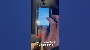 How to do Static IP for PAX A35?