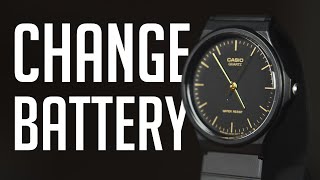 How to Change Battery on Casio MQ-24 Watch