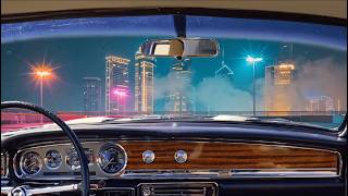 Relaxing Night Drive Music | Rooftop Parking (Retro Synth-Funk)