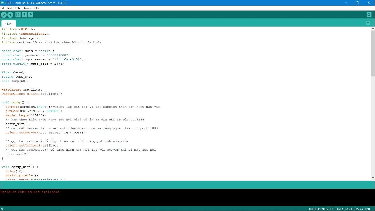 How to fix attempting mqtt connection failed rc 2 try again in 5