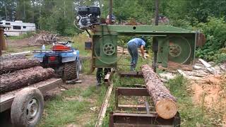 In This video we are back at cutting 2x4s with our Homemade Bandsaw Sawmill. I think we would be lost without This Mill On Our Off 