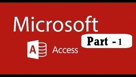 Microsoft Access Database 2019 || The Programming Hub || Table Creation Part -1