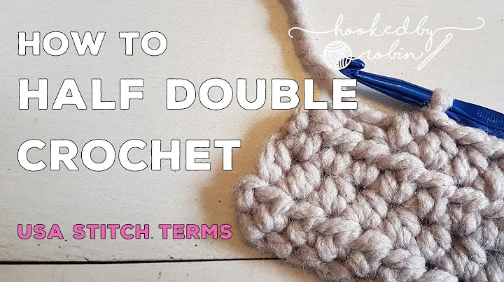 Half Double Crochet (HDC) Stitch in Rows | Beginners Tutorial