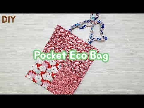 주머니 에코백 만들기 / 가방 만들기 / DIY POCKET ECHO BAG / FREE PATTERN