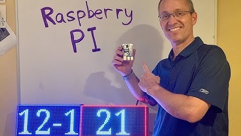 Swim Meet RGB LED matrix Sign Raspberry PI Project