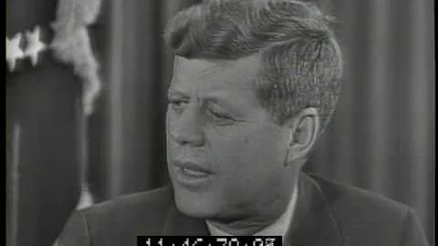 Eleanor Roosevelt interviews JFK