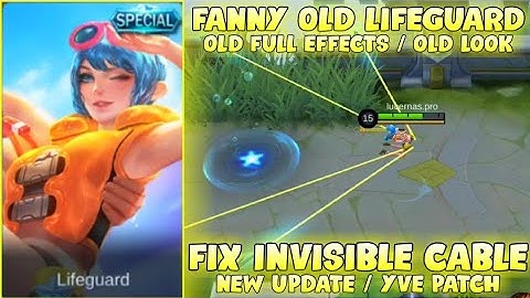Fanny Old Lifeguard Special Fix Invisible Cable (Abc) Yve Patch | Mobile Legends