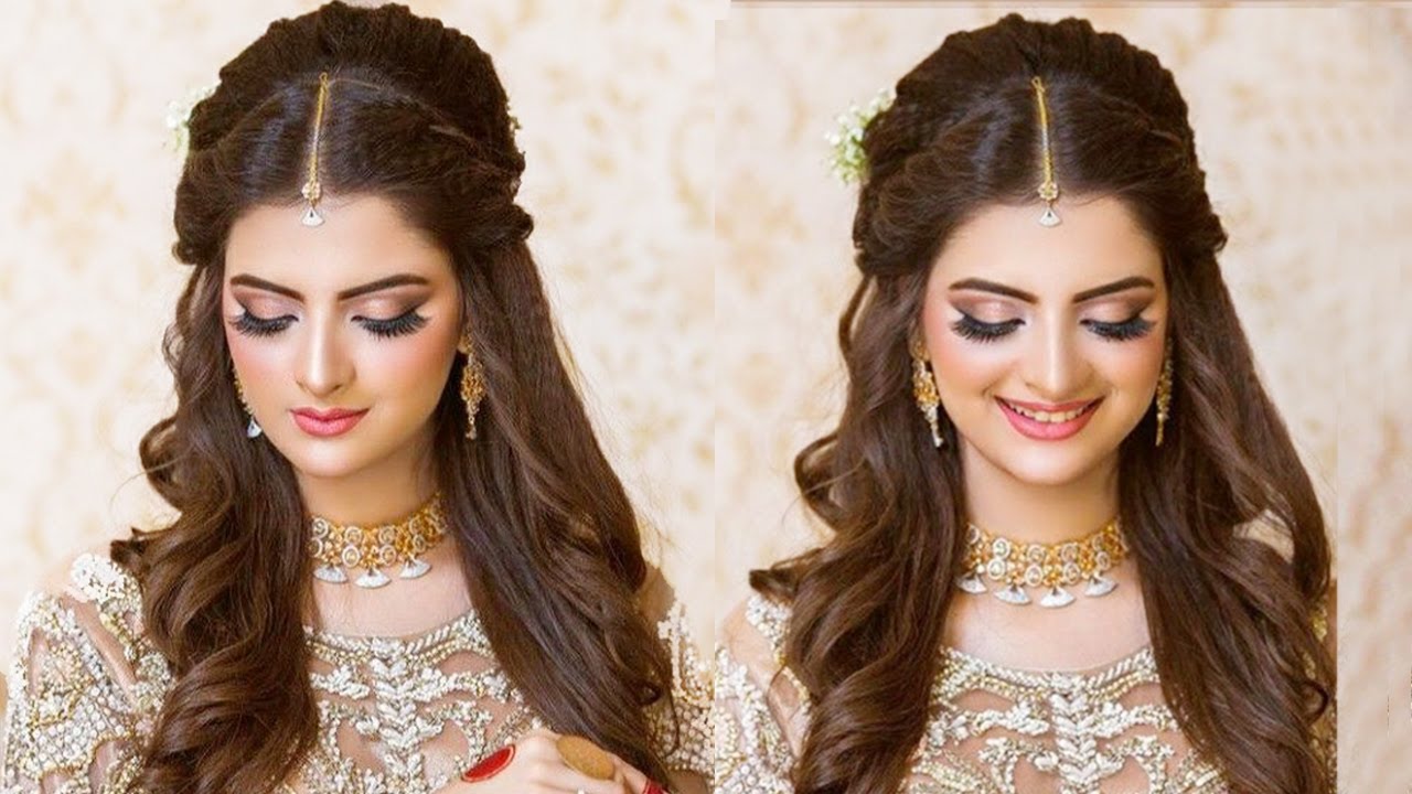 pakistani bridal hairstyle tutorial 2020 step by step | kuldeep hairstylist  | bridal hairstyle - YouTube