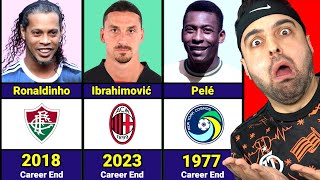 DÜNYACA ÜNLÜ FUTBOLCULARIN EMEKLİ OLDUĞU YILLAR ( 1947 - 2023 ) Beckham, Ronaldo, İbrahimovic, Figo