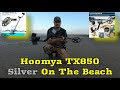 Hoomya TX 850 Metal Detector Silver On The Beach