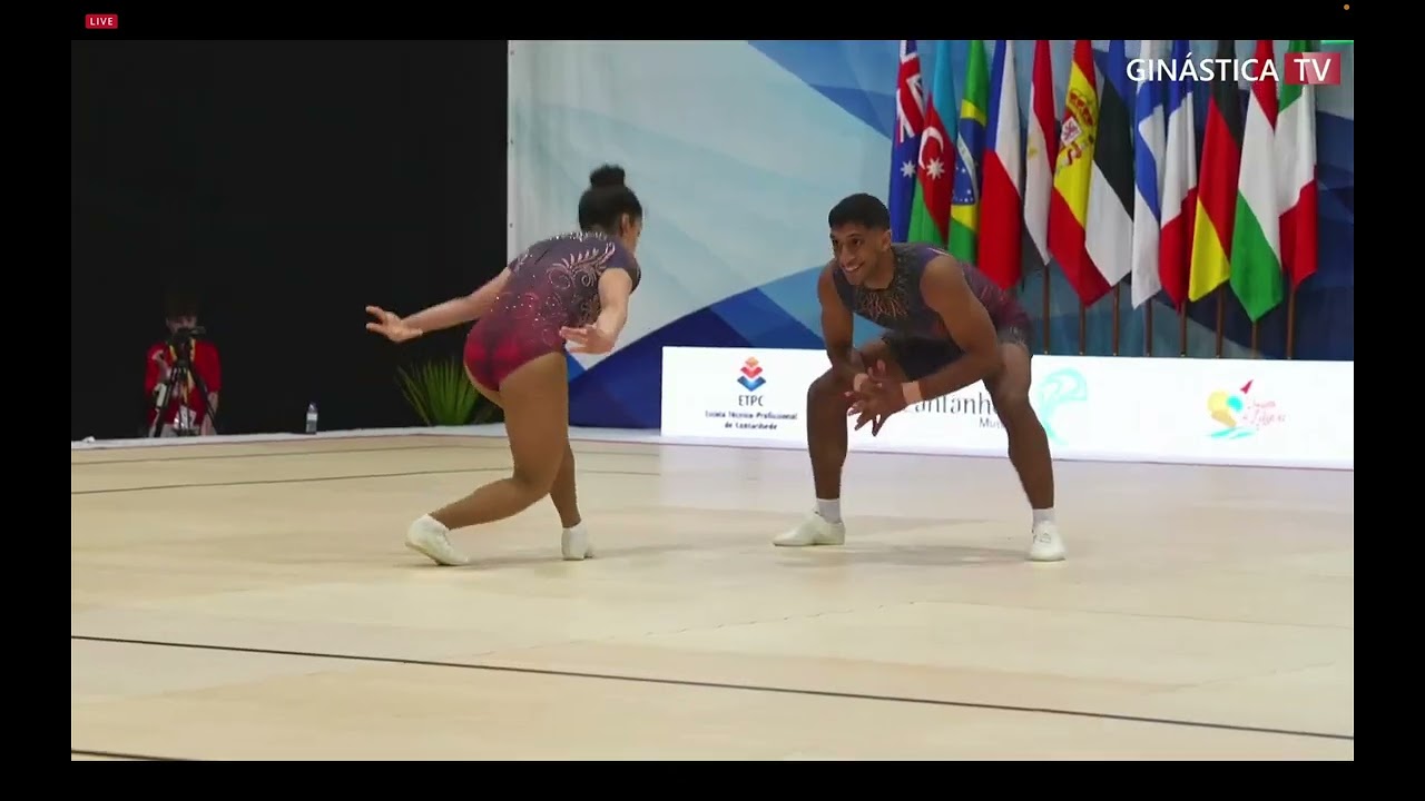 EGYPT 2 (EGY 2) - 2024 AEROBICS WORLD CUP, CANTANHEDE  - Mixed pair Qualifications MP